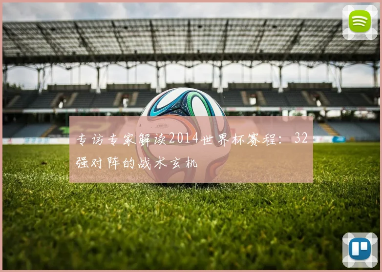 专访专家解读2014世界杯赛程:32强对阵的战术玄机